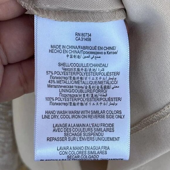 MAX & CLEO Rebecca' Ruched Metallic Dress 4 - Picture 12 of 14